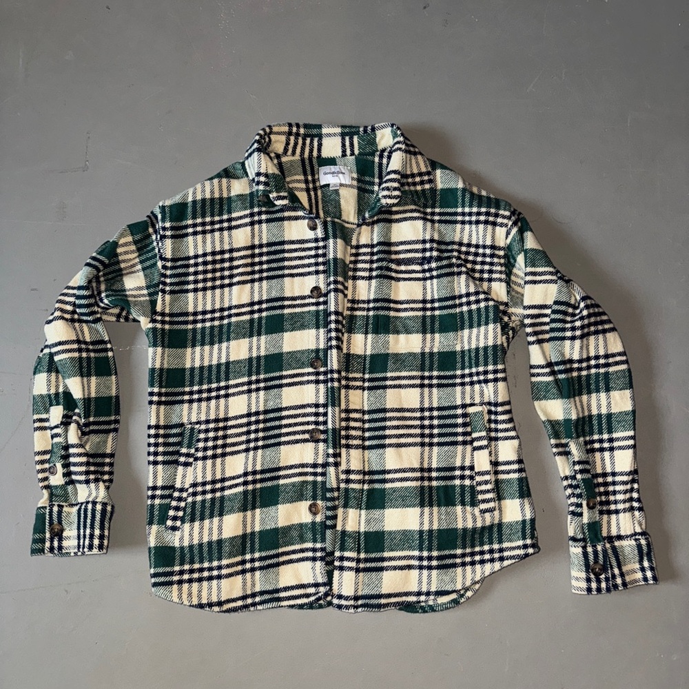 Goodfellow & Co Lightweight Green and Cream Jacket